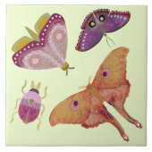 Carreau Pretty Butterflies Ceramic Tile (Devant)