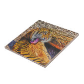 Carreau Prévenir Tigre de Sumatran Big Cat Art de la faune (Côté)