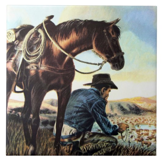 Carreau Prier Cowboy (Devant)