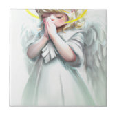 Carreau Prier Petite fille Ange avec ailes (Devant)