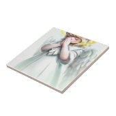 Carreau Prier Petite fille Ange avec ailes (Côté)