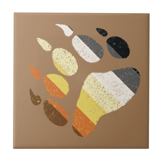 Carreau Prière de l'ours Paw détendu (Devant)