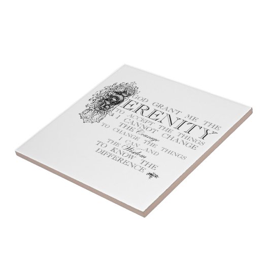 Carreau Prière de sérénité (Côté)