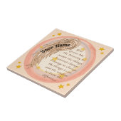 Carreau Prière de sérénité de l'ange chrétien (Côté)