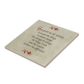 Carreau Prière de sérénité/style vintage (Côté)