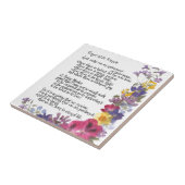 Carreau Prière de St Francis (Côté)