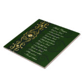 Carreau Prière irlandaise, Cercle-moi Seigneur, (Côté)