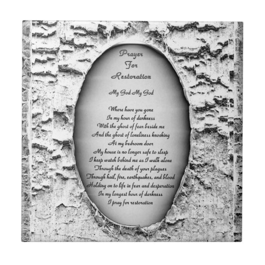 Carreau Prière Pour La Restauration (Devant)