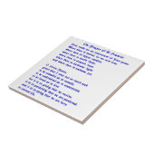 Carreau Prière Saint François (Côté)