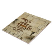 Carreau Priez pour la paix de Jérusalem, Psaume 122:6 (Côté)