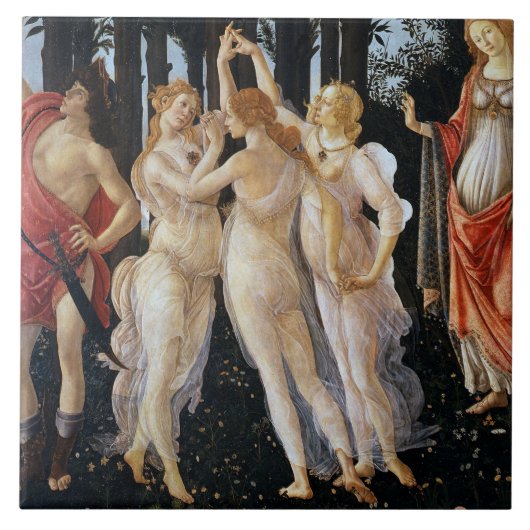 Carreau Primavera (détail), Sandro Botticelli (Devant)