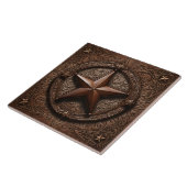 Carreau Primitif Cowboy Brown Pays Western Texas Star (Côté)