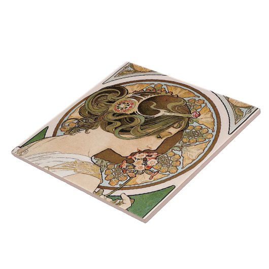 Carreau Primroses, Mucha (Côté)