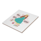 Carreau Princesse Big Soeur Cheveux Brown (Côté)