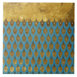 Carreau Princesse brillante Mermaid Glitter Scales d'or