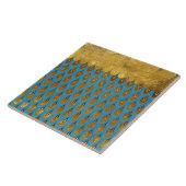 Carreau Princesse brillante Mermaid Glitter Scales d'or (Côté)