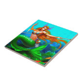 CARREAU PRINCESSE COLORÉE DE SIRÈNE (Côté)