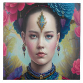 Carreau princesse élégante avec tenue écossaise (Devant)