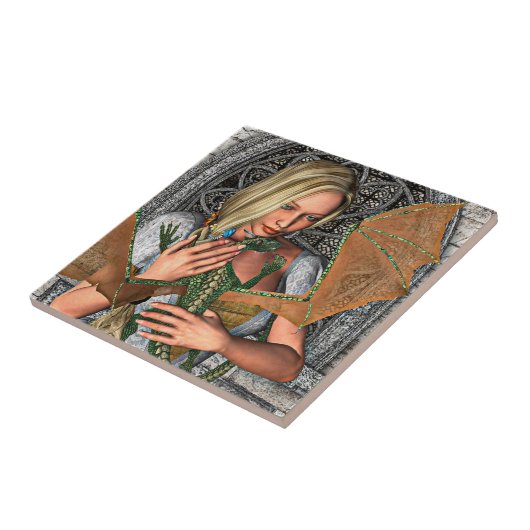 Carreau Princesse et Dragon (Côté)