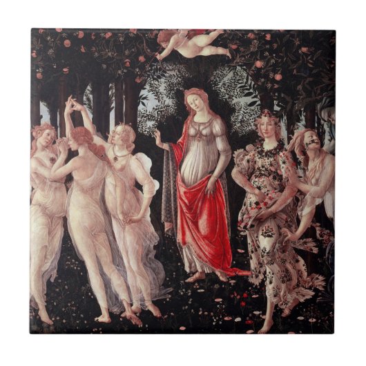 Carreau Printemps Primavera Sandro Botticelli Renaissance (Devant)