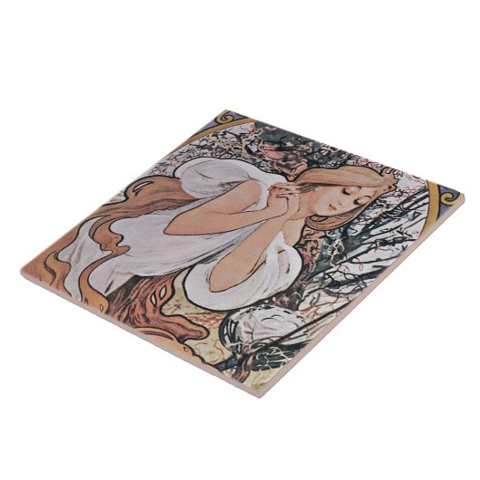 Carreau Printemps (quatre saisons), Mucha (Côté)