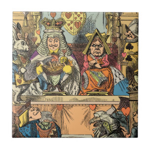 Carreau Procès d'Alice : Le Jugement du Valet de Cœur Vint