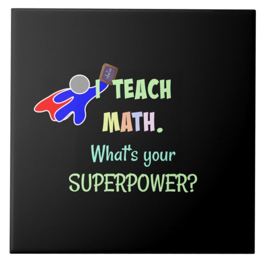 Carreau Prof de maths, Super-héros (Devant)