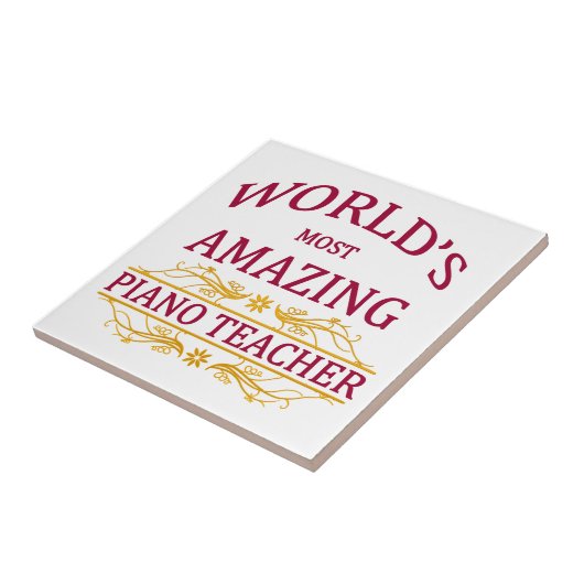 Carreau Professeur de piano (Côté)