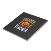 Carreau Professeur d'Halloween Balai Cassa Citrouille Conc (Côté)