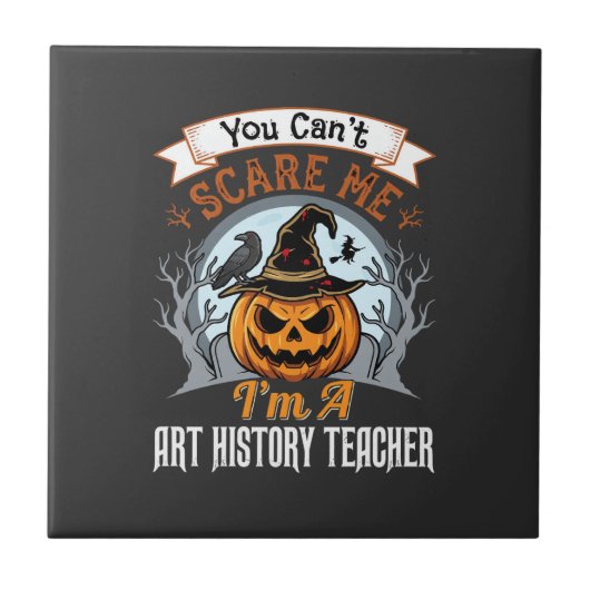 Carreau Professeur d'histoire de l'art Halloween Design de (Devant)