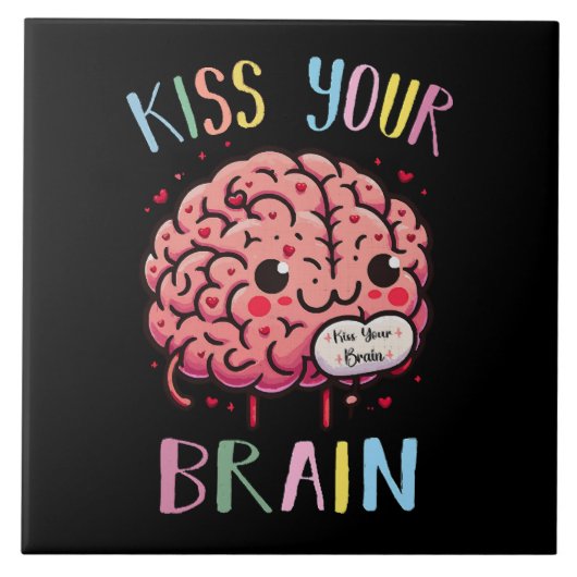 Carreau Professeur Kiss Your Brain (Devant)