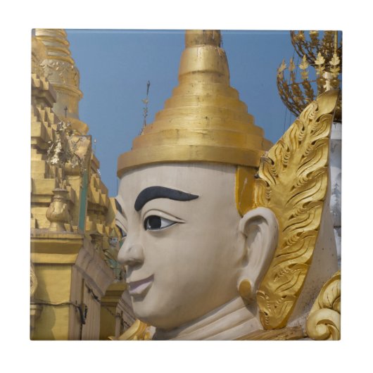Carreau Profil de statue de Bouddha (Devant)