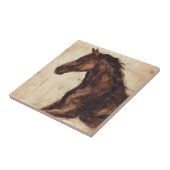 Carreau Profil du cheval sauvage Brown (Côté)