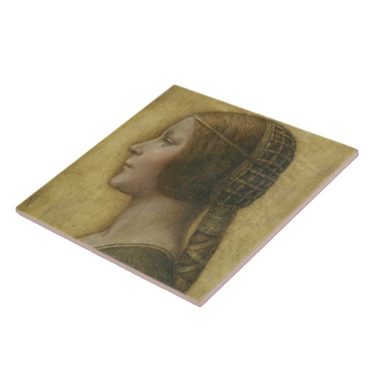 Carreau Profil d'une jeune fiancée (Côté)