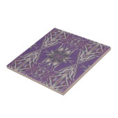 Carreau Profond violet Art Nouveau Déco Kaleidoscopique Fr (Côté)