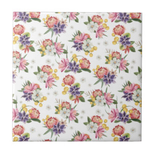 Carreau Protea flower chic (4.25 x 4.25) seamless pattern