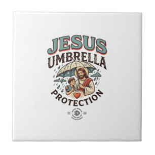 Carreau Protection de parapluie de Jésus Protection de par