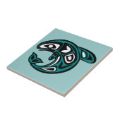 Carreau Protéger la mosaïque Saumon sauvage (Côté)