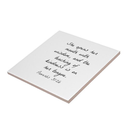 Carreau Proverbes 31:26 (Côté)