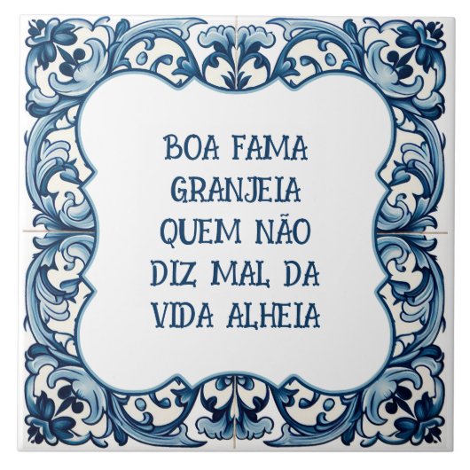 Carreau Provérbio português (Devant)
