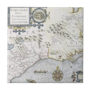 Carreau Provinciarum 3 d'article et de Floridae Americae