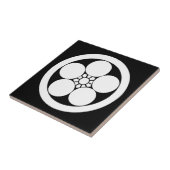 Carreau Prunier umebachi de style dans un cercle (Côté)