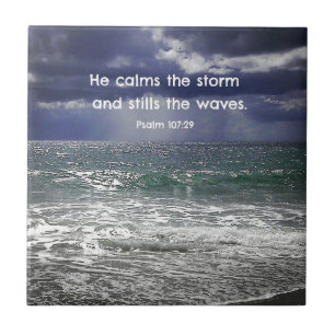 Carreau Psaume 107:29 He calms the storm and stills the...