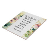 Carreau Psaume 118:24 C'est le jour où le Seigneur a fait  (Côté)