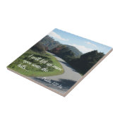 Carreau Psaume 121 Je lèverai mes yeux vers les collines (Côté)