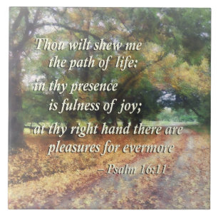 Carreau Psaume 16:11 Tu me feras connaître le chemin