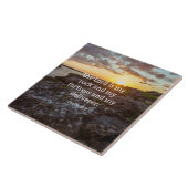 Carreau Psaume 18:2, verset Écriture (Côté)