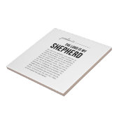 Carreau Psaume 23 NKJV Le Seigneur est Mon Pasteur (Côté)