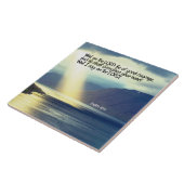 Carreau Psaume 27:14 Attendez sur l'Eternel Bible Verse Oc (Côté)