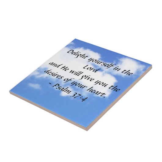 Carreau Psaume 37:4 (Côté)